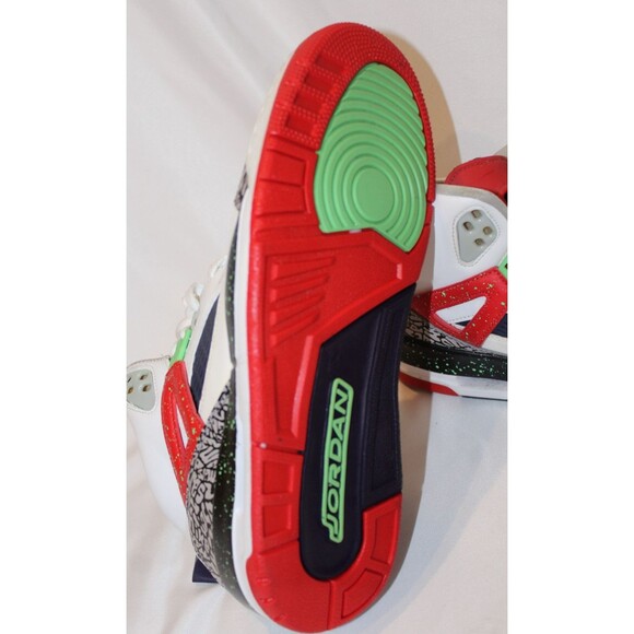 Nike Air Jordan 2015 Spizike 315371-132 White Red Poison Green Men\'s SZ 11